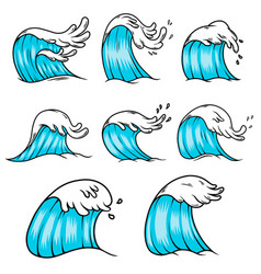 Ocean wave Royalty Free Vector Image - VectorStock