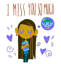 Cartoon I Miss You Vector Images (71)