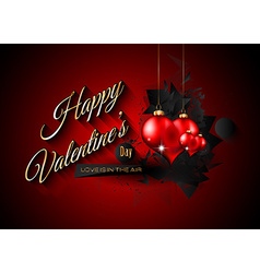 Valentines day background for dinner invitations vector