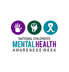 National children mental health awareness week Vector Image