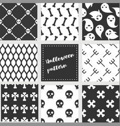 Set of cute ghost creation kit Royalty Free Vector Image