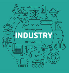 Lines industry Royalty Free Vector Image - VectorStock