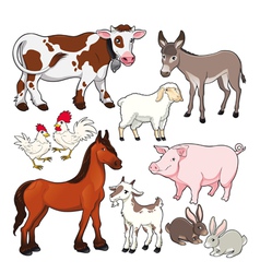 Farm animals Royalty Free Vector Image - VectorStock