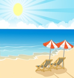 Tropical island cartoon Royalty Free Vector Image