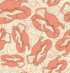 Sea horse seamless pattern marine life print Vector Image