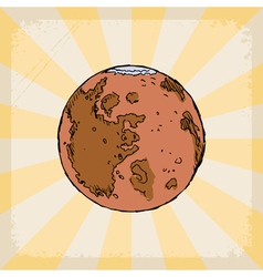 Planet Mars Royalty Free Vector Image - VectorStock