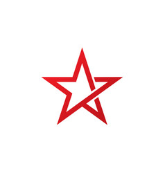Star logo template design emblem Royalty Free Vector Image