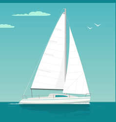 Sail boat premium icon Royalty Free Vector Image