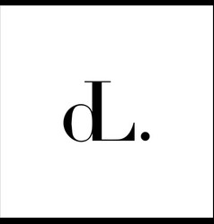 Initial letter dl logo template design Royalty Free Vector