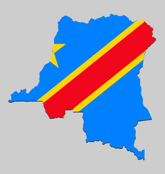 Congo Flag Map Vector Images Over 440
