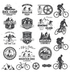 Mountain bike trials emblem Royalty Free Vector Image