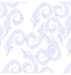 Feather wave pattern on transparent background Vector Image