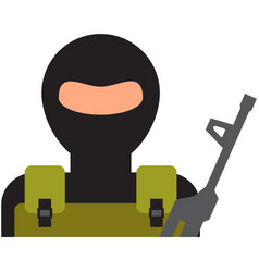 Terrorist man wrapped himself with bomb Royalty Free Vector