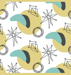 Seamless retro mid century modern pattern Vector Image