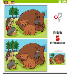 Find differences task for kids Royalty Free Vector Image