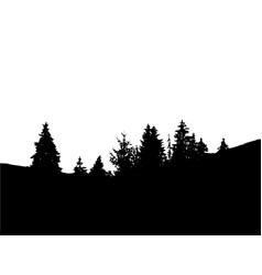 forest isolated on white backgroundtrees vector image
