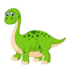 Cute cartoon dinosaur Royalty Free Vector Image