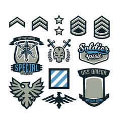 Military weapon guns symbols Royalty Free Vector Image