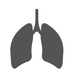 Human lungs medical structure outline body Vector Image