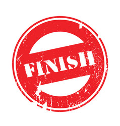 Finish rubber stamp Royalty Free Vector Image - VectorStock