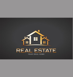 Real Estate Houses Royalty Free Vector Image - VectorStock