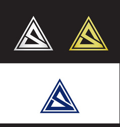 Double letter s logo Royalty Free Vector Image