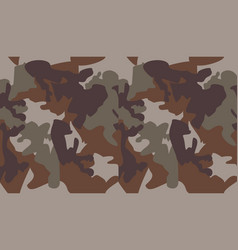 Deep forest camouflage seamless pattern Royalty Free Vector