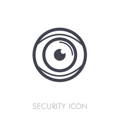 Iris scan icon eye scanning Royalty Free Vector Image