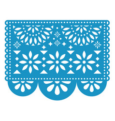 Papel picado design mexican decorations Royalty Free Vector