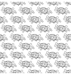 Brain seamless background Template for your Vector Image