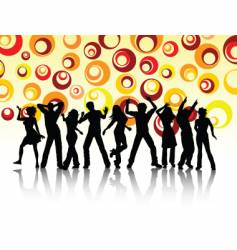 Party people dancing Royalty Free Vector Image