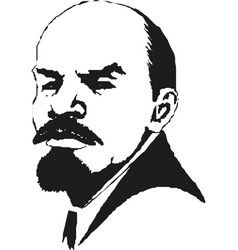 Lenin portrait vladimir symbol world Royalty Free Vector