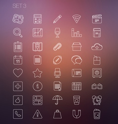 Basic flat icon set for web and mobile application
