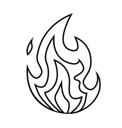 Fire font Royalty Free Vector Image - VectorStock