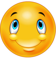 Thinking emoticon smiley Royalty Free Vector Image