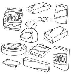 Box Chocolates of Sketch Vector Images (over 110)