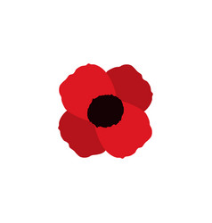 Remembrance day lest we forget poppy icons Vector Image