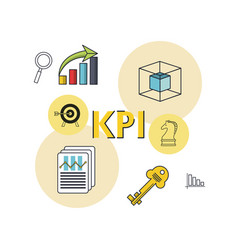 Key performance indicator Royalty Free Vector Image