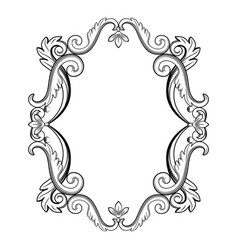 Ornamental vintage frame in Royalty Free Vector Image