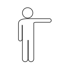 man pointing to the side vector images over 180