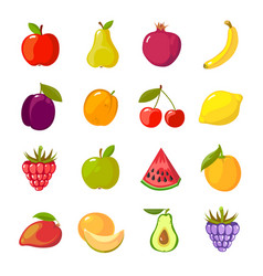 Lurking cartoon fruits Royalty Free Vector Image