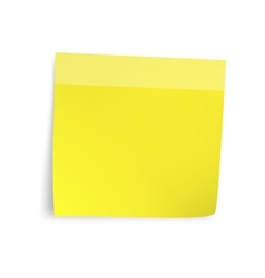 Yellow sticker paper note Royalty Free Vector Image