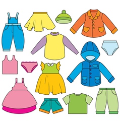 Kids clothing Royalty Free Vector Image - VectorStock