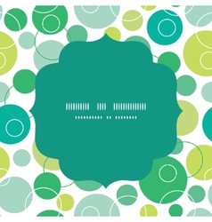 Abstract green and white circles circle frame Vector Image