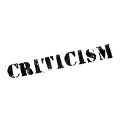 Criticism rubber stamp Royalty Free Vector Image