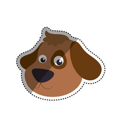 Dog cartoon drawing head Royalty Free Vector Image