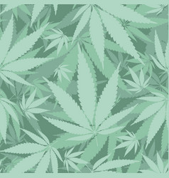 Hemp leaves seamless pattern Royalty Free Vector Image