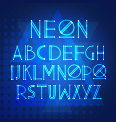 Alphabet letters collection text lettering set Vector Image