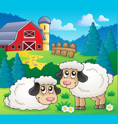 Sheep theme collection 1 Royalty Free Vector Image