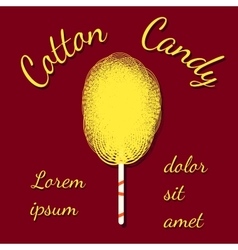 Three cotton candy Royalty Free Vector Image - VectorStock